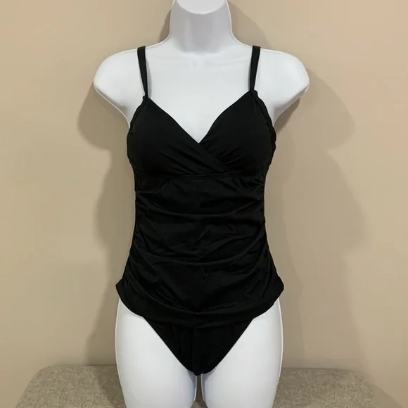 Ralph Lauren Black One Piece Swimsuit 6 - Picture 1 of 12